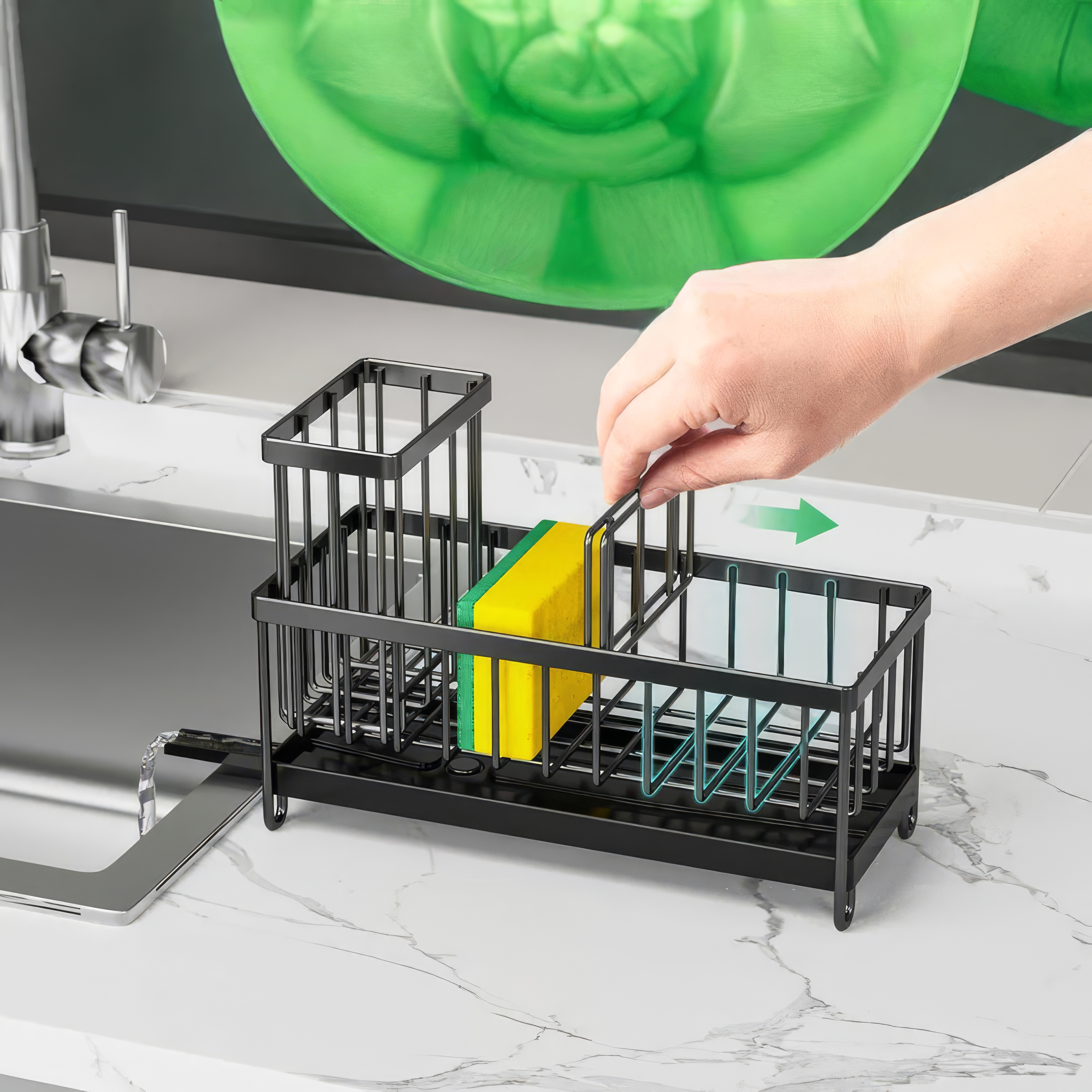 GlanzMeister – Schneller Schwammhalter Küchenliebhaber Küchenzubehör