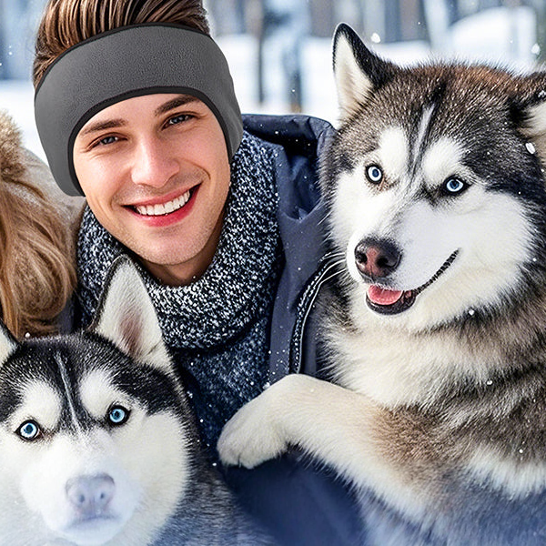 Pola – Damen und Herren Stirnband Sport warmes Fleece (1 + 1 GRATIS)