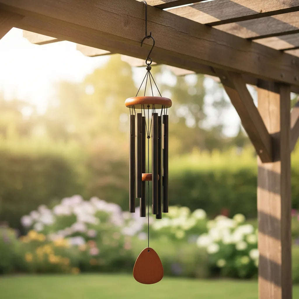 Rana – Gartenliebhaber Windspiel elegantes Metalldesign beruhigende Klänge