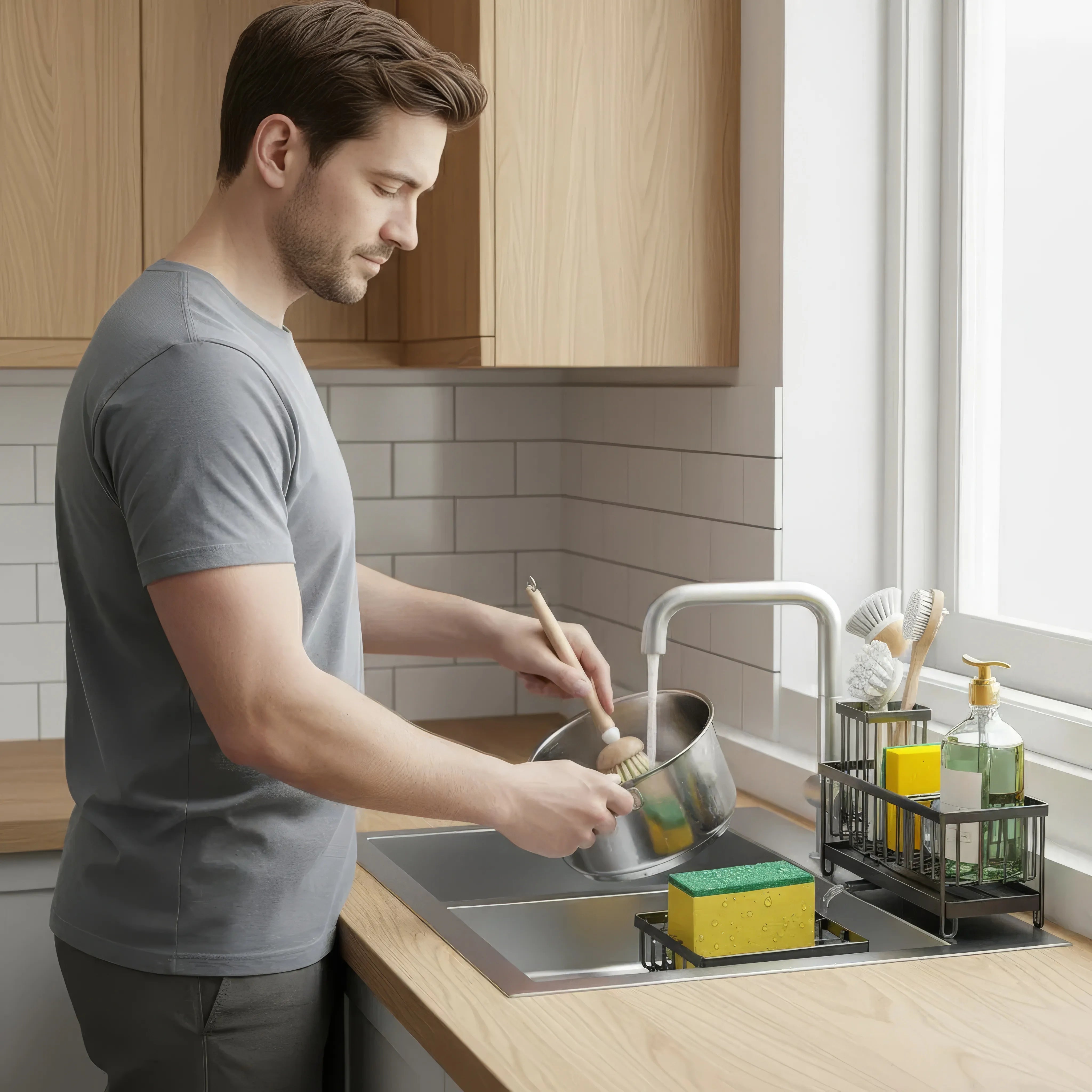 GlanzMeister – Schneller Schwammhalter Küchenliebhaber Küchenzubehör