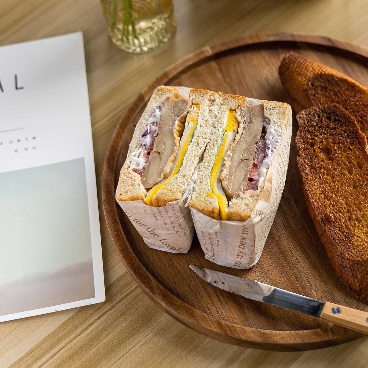 Rana – Rundes Tablett für Küchenliebhaber hochwertiges Naturholz