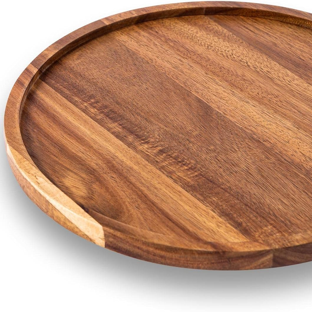 Rana – Rundes Tablett für Küchenliebhaber hochwertiges Naturholz