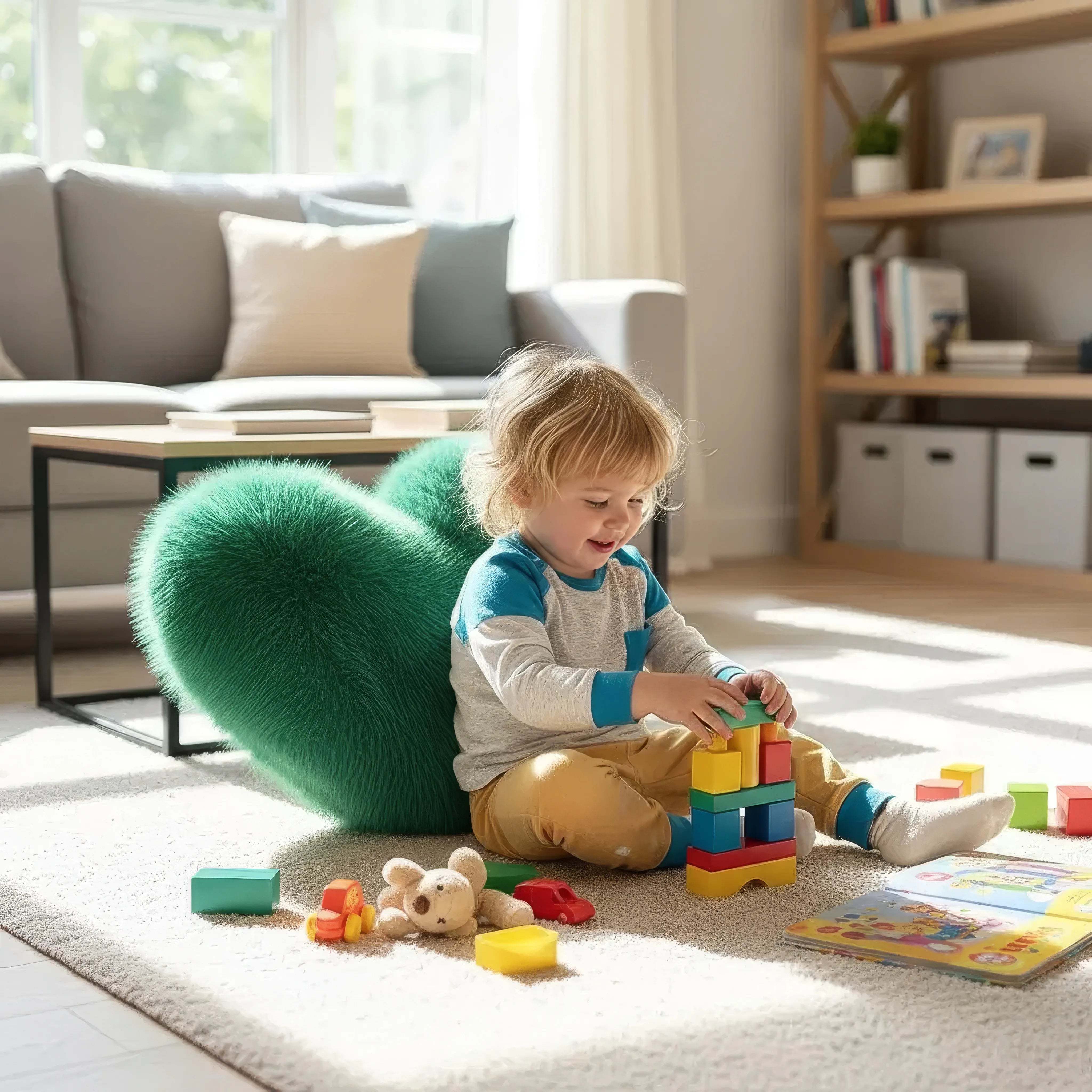 Divina Hart Kissen - Weiches Plüschkissen für gemütliche Momente