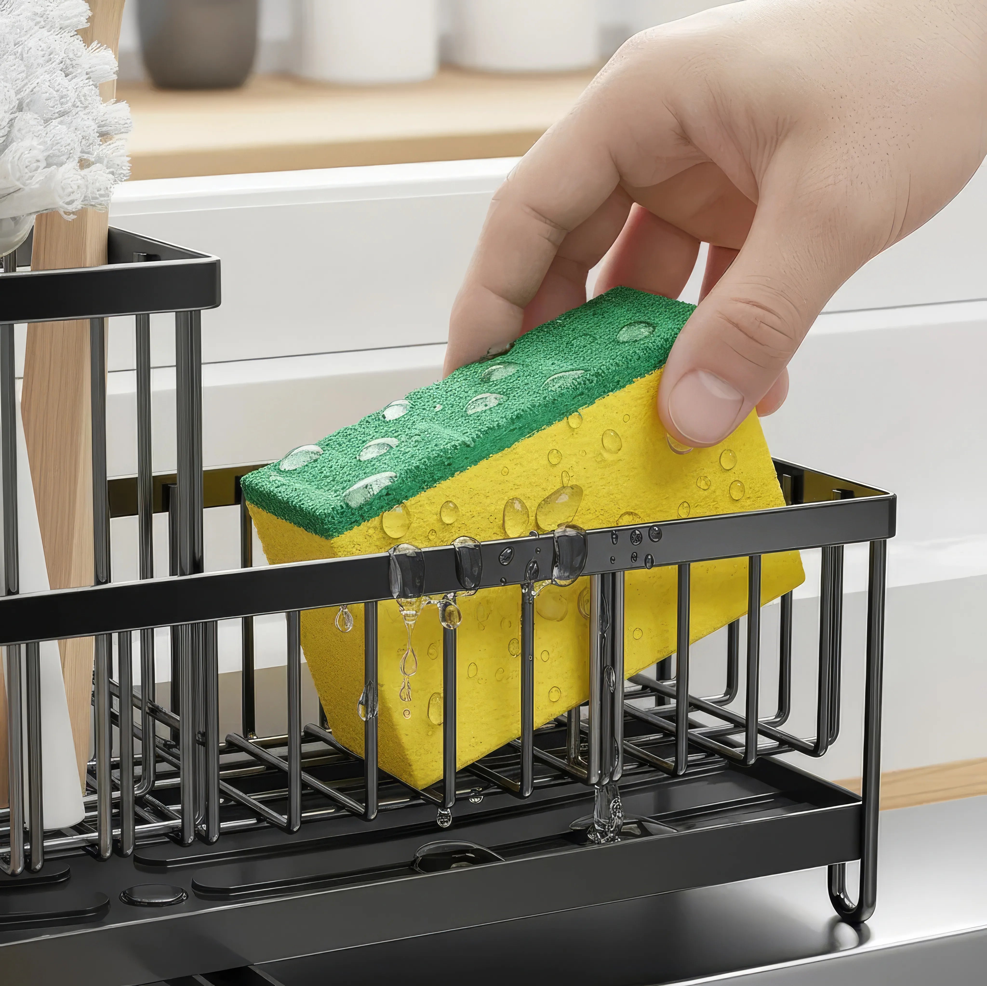 GlanzMeister – Schneller Schwammhalter Küchenliebhaber Küchenzubehör