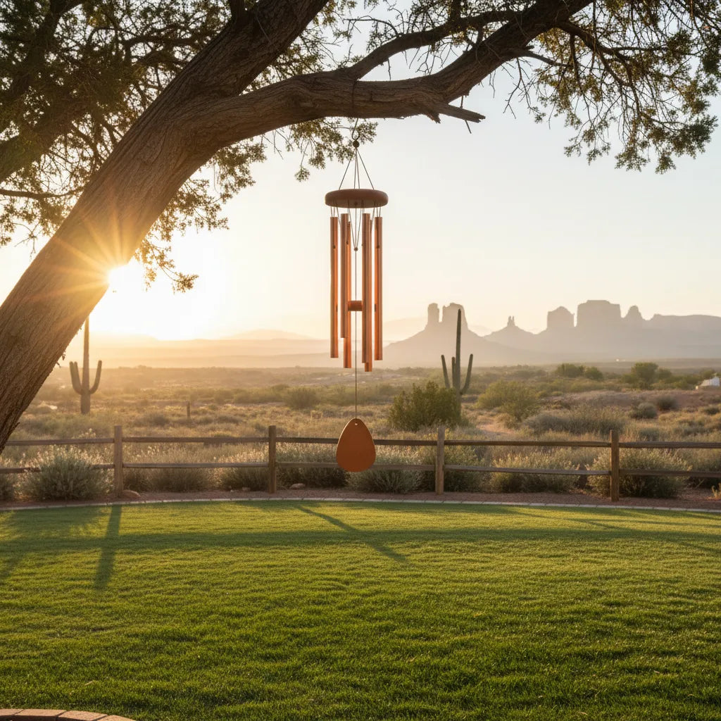 Rana – Gartenliebhaber Windspiel elegantes Metalldesign beruhigende Klänge