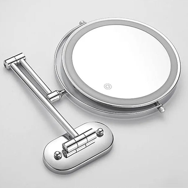 Evida LED-Vergrößerungsspiegel mit Chrom-Finish - Präzises Schminken
