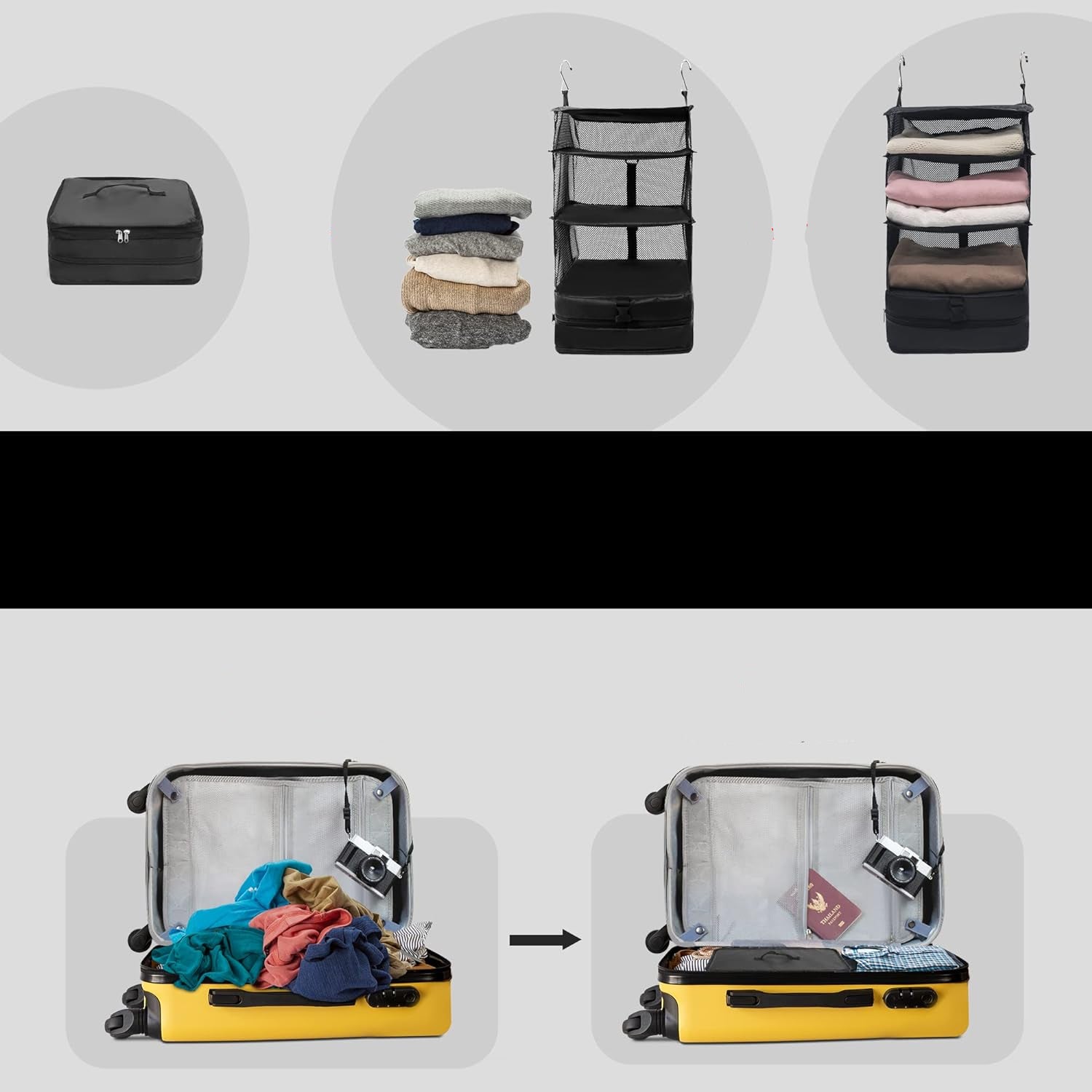 Aerotrek Reiseorganizer - Faltbar, Wasserabweisend, Platzsparend für Stressfreies Reisen 1