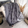 Artisan Boho Bloom Schal Damen - Leichter Jacquard-Schal für Jeden Anlass 0