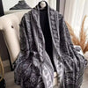 Artisan Boho Bloom Schal Damen - Leichter Jacquard-Schal für Jeden Anlass 3
