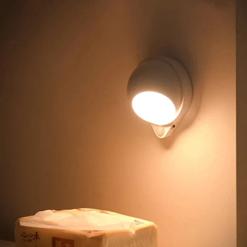 Bewegungsmelder Nachtlicht Mit USB-Ladung & Dimmbarer Helligkeit – LED 360° Drehbar 3