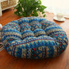 Boho-Rundes Kissen aus 100% Baumwolle mit Blumenmuster für Komfort und Stil 1