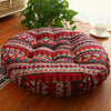 Boho-Rundes Kissen aus 100% Baumwolle mit Blumenmuster für Komfort und Stil 4