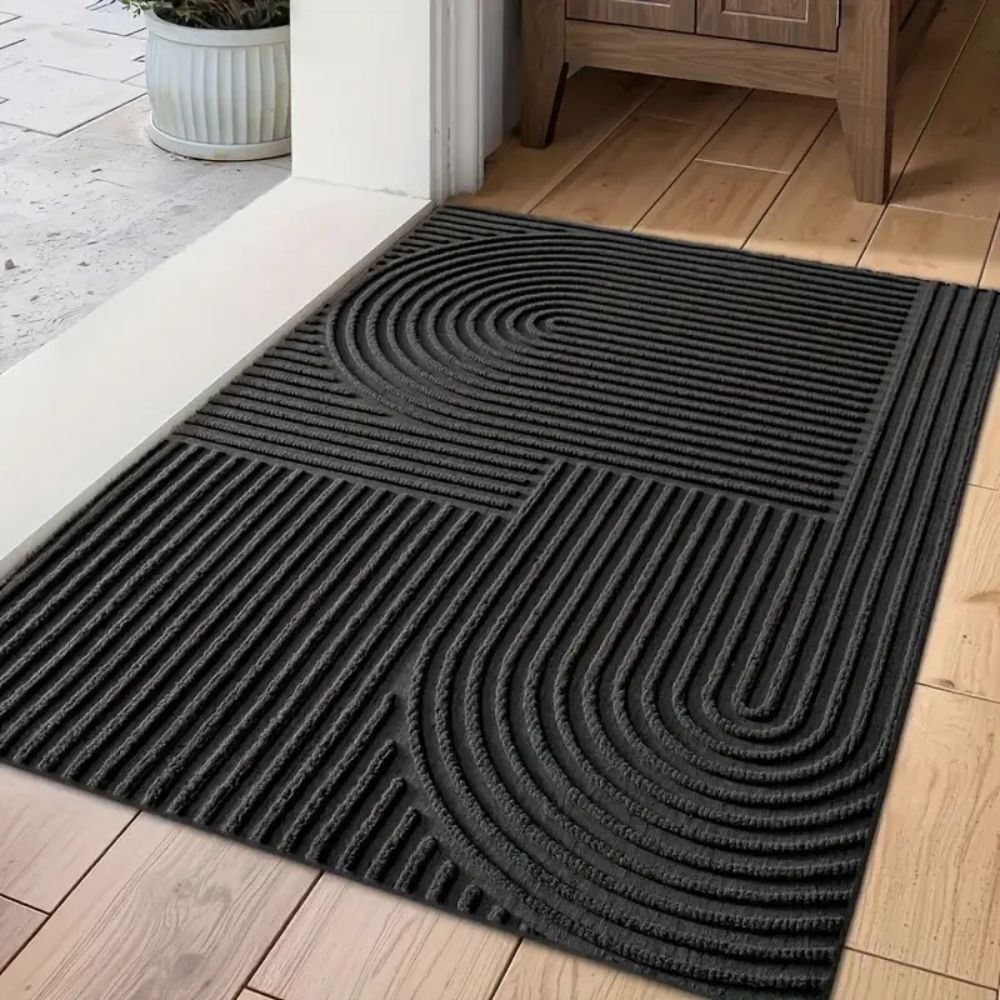 Eingangsmatte Aus Mikrofaser Mit Modernem Design - Effektive Schmutzaufnahme 0