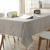 Elegante Gestreifte Tischdecke Abwaschbar Für Indoor & Outdoor Nutzung 10