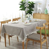 Elegante Gestreifte Tischdecke Abwaschbar Für Indoor & Outdoor Nutzung 3