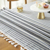 Elegante Gestreifte Tischdecke Abwaschbar Für Indoor & Outdoor Nutzung 6