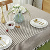 Elegante Gestreifte Tischdecke Abwaschbar Für Indoor & Outdoor Nutzung 8