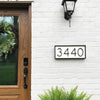 Elegante Hausnummern aus Zinklegierung – Modernes Hausnummernschild mit Schwebendes Design 1