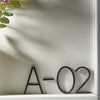 Elegante Hausnummern aus Zinklegierung – Modernes Hausnummernschild mit Schwebendes Design 7