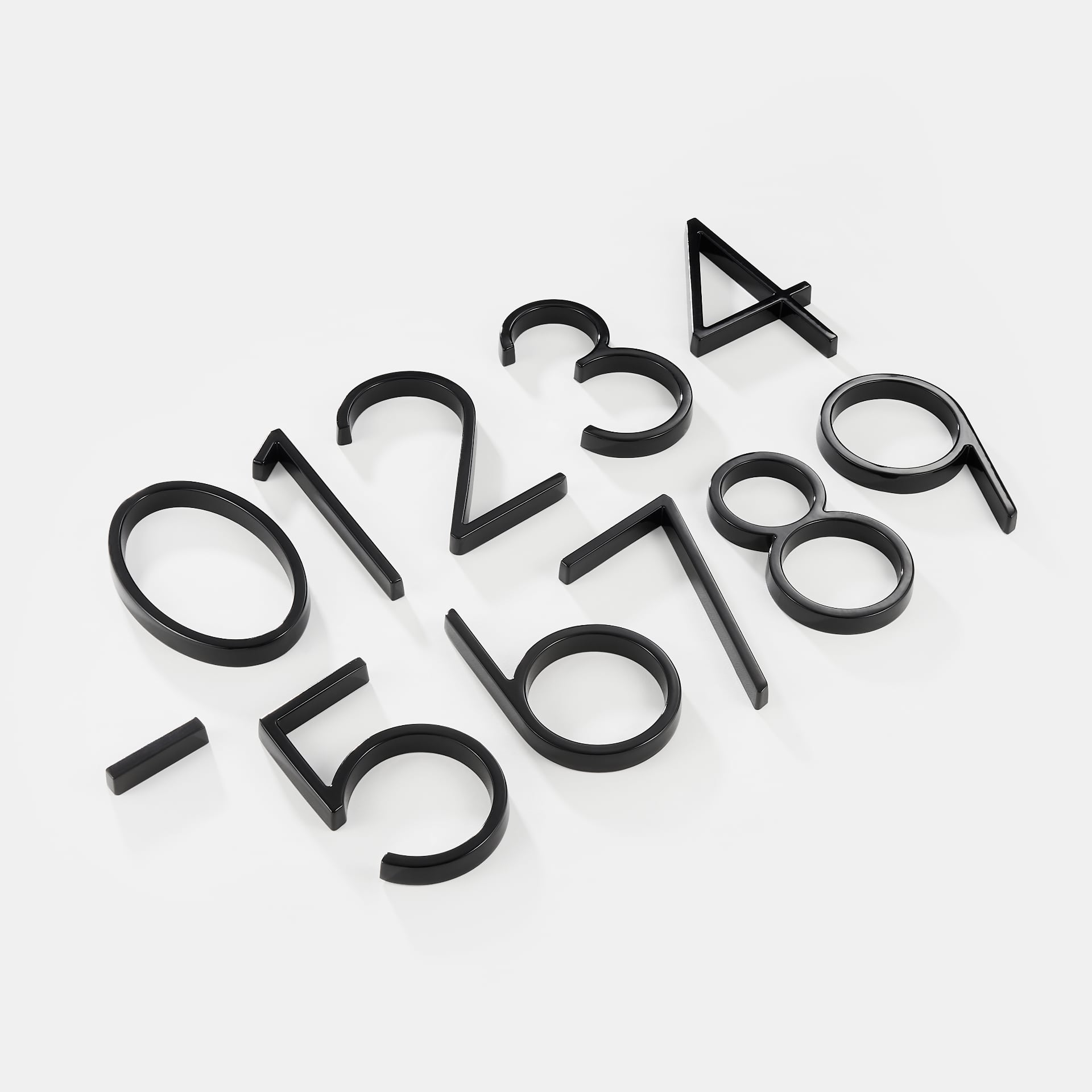 Elegante Hausnummern aus Zinklegierung – Modernes Hausnummernschild mit Schwebendes Design 8