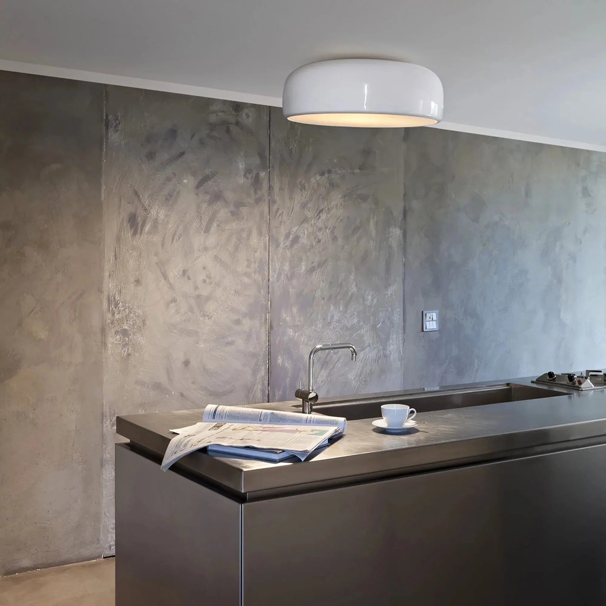 Elegante LED Deckenlampe aus Metall für Schlafzimmer und Wohnzimmer, dimmbar 4