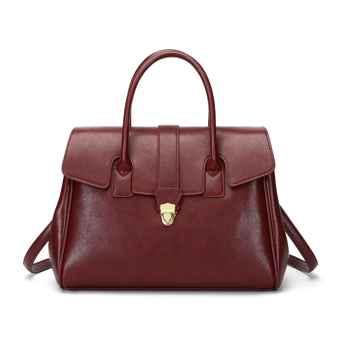 Elegante PU-Leder Arbeitstasche Damen mit Abnehmbarem Schultergurt für Büro und Alltag 1