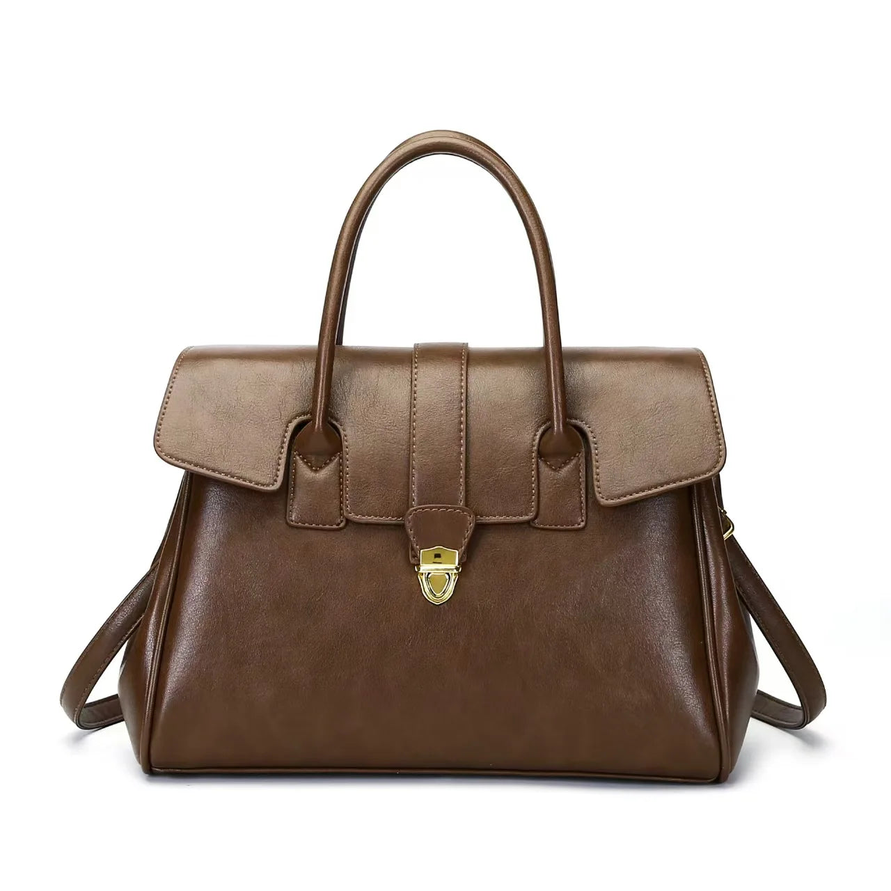 Elegante PU-Leder Arbeitstasche Damen mit Abnehmbarem Schultergurt für Büro und Alltag 7