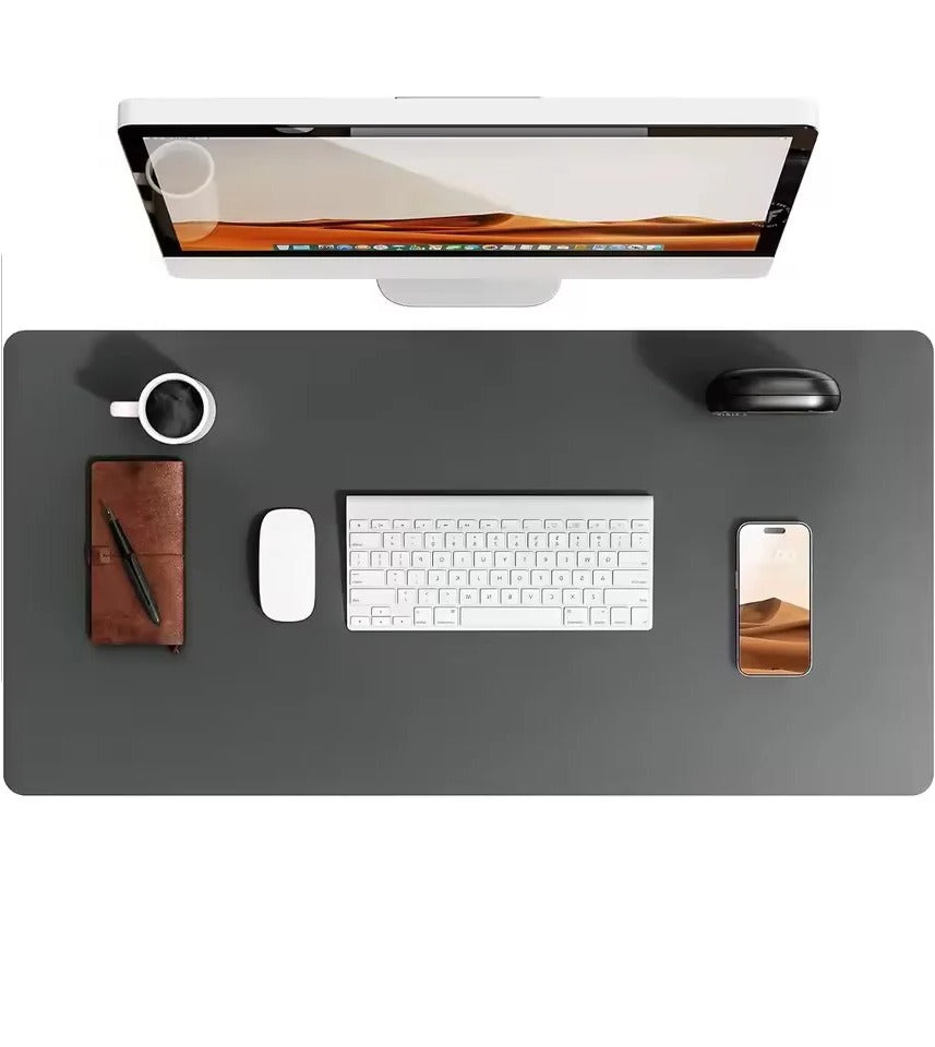 Elegante PU-Leder Schreibtischmatte mit Rutschfester Unterlage & Wasserabweisend 1