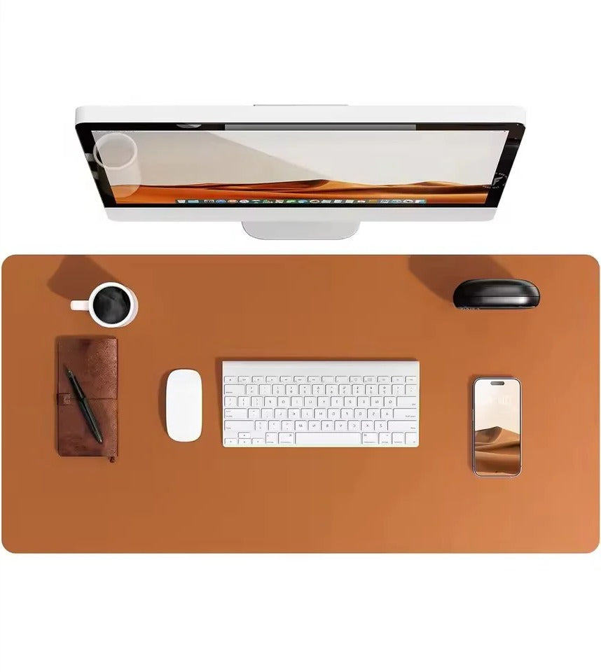 Elegante PU-Leder Schreibtischmatte mit Rutschfester Unterlage & Wasserabweisend 3