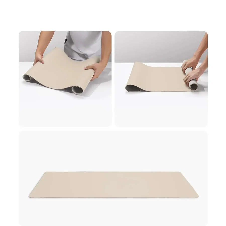 Elegante PU-Leder Schreibtischmatte mit Rutschfester Unterlage & Wasserabweisend 7