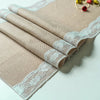 Eleganter Beige Tischläufer Modern mit Verzierten Blütenspitzen für Stilvolle Anlässe 8
