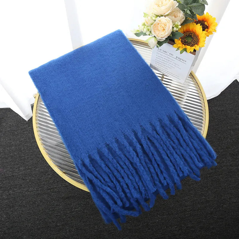 Eleganter Kaschmir Schal Damen - 240 cm Lange Weiche Cashmere Stola in Trendfarben 5