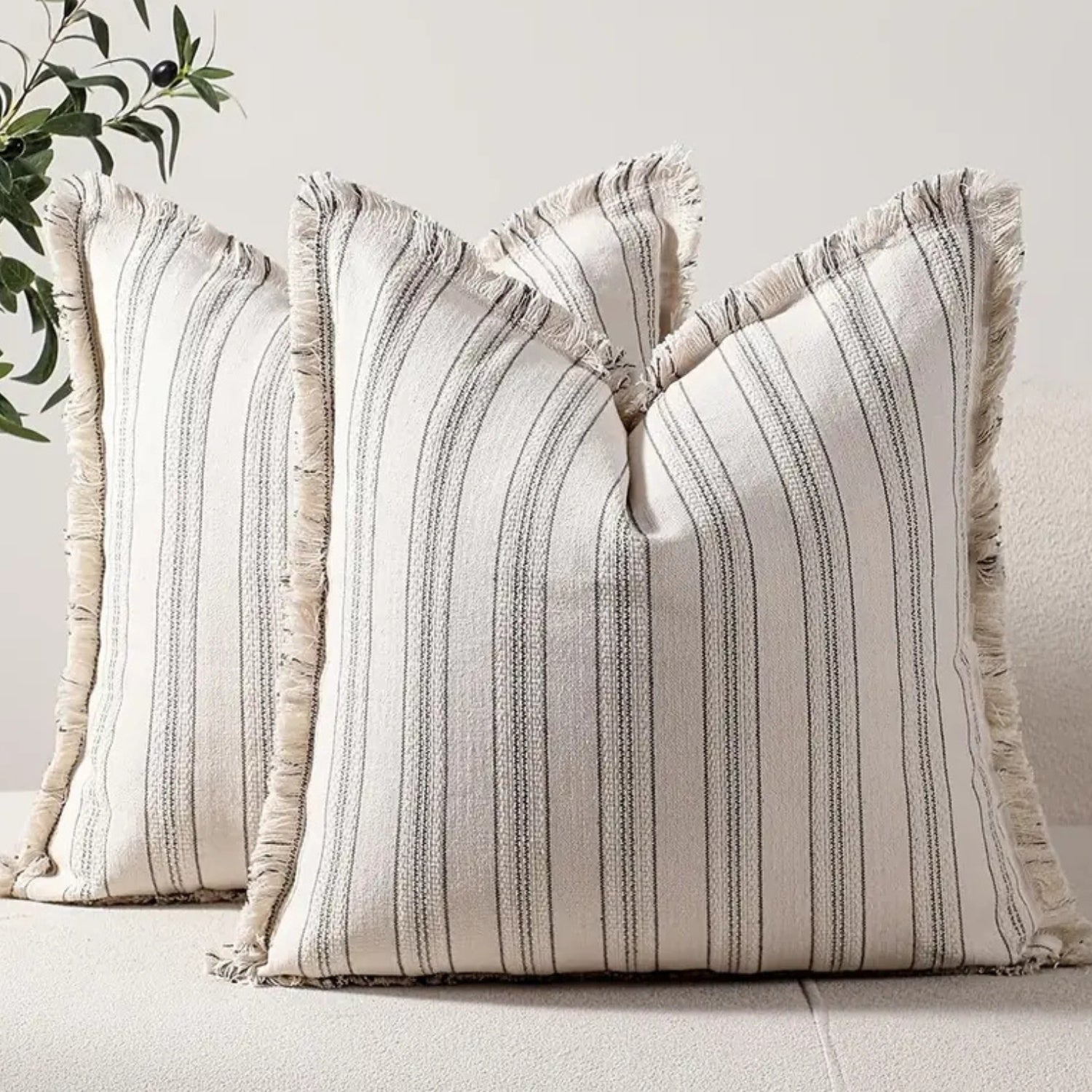 Eleganter Kissenbezug 40x40 aus Jacquard mit Skandinavischem Flair für Sofakissen 7
