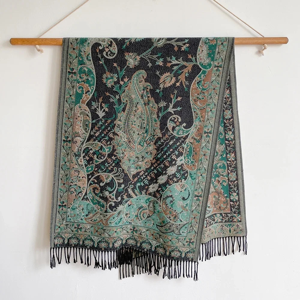 Eleganter Paisley Schal Damen aus weichem Mikrofaser-Mix für stilvolle Looks 11