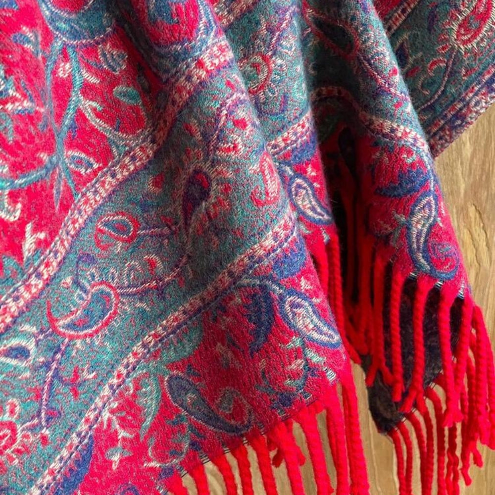 Eleganter Paisley Schal Damen aus weichem Mikrofaser-Mix für stilvolle Looks 5