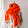 Eleganter Winterschal Damen aus Kaschmirimitation mit Fransen, 240x38 cm 5