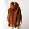 Eleganter Winterschal Damen aus Kaschmirimitation mit Fransen, 240x38 cm 8