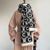 Eleganter Winterschal Damen aus Mikrofaser - Reversibel & Warm für Winter 2