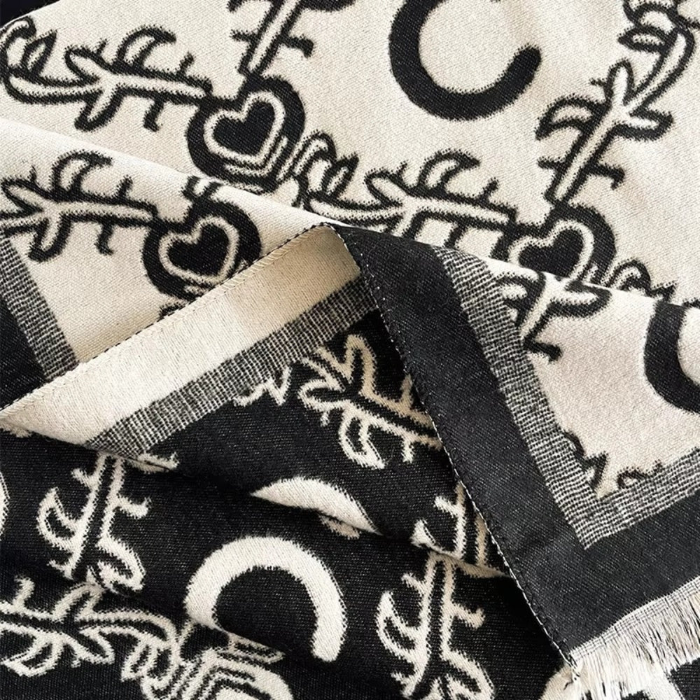 Eleganter Winterschal Damen aus Mikrofaser - Reversibel & Warm für Winter 6