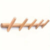 Elegantes Wandregal Aus Eichenholz Mit 4 Oder 5 Haken – Minimalistisches Design Für Ihren Eingangsbereich 3
