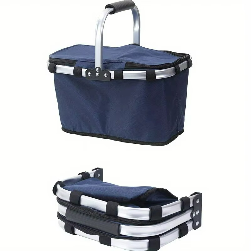 Faltbare Kühltasche aus Oxford-Gewebe mit großem Fassungsvermögen und Isolierung für Picknicks 5