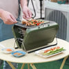 Faltbarer BBQ Grill aus Edelstahl - Tragbar, Ideal für Camping und Picknick 6