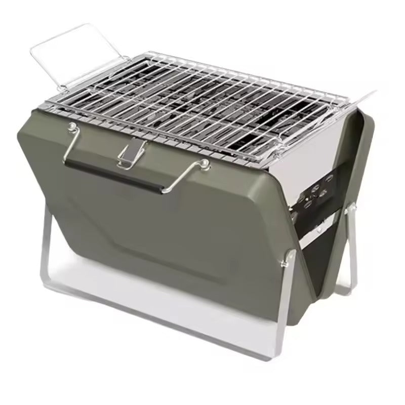 Faltbarer BBQ Grill aus Edelstahl - Tragbar, Ideal für Camping und Picknick 7
