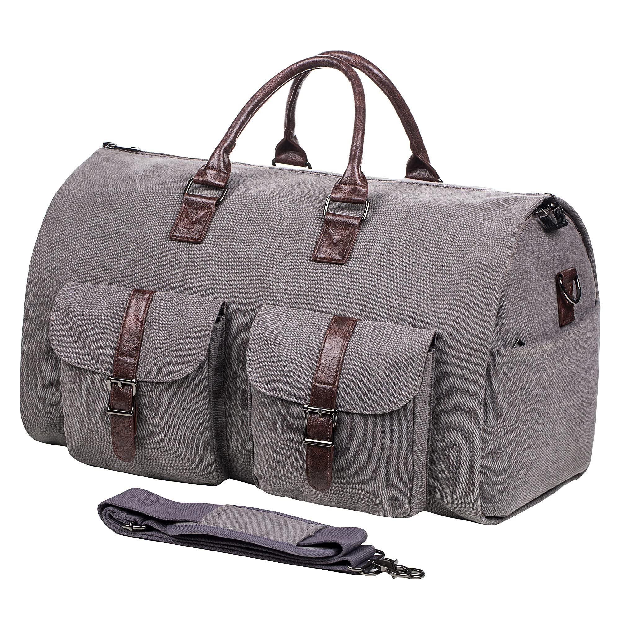 Faltenfreie Reisetasche Damen aus Leder - Wasserdichte Weekender Tasche mit viel Stauraum 9