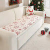 Festliche Sofa Abdeckung - Rotes und Weißes Design für Gemütlichkeit und Schutz 1