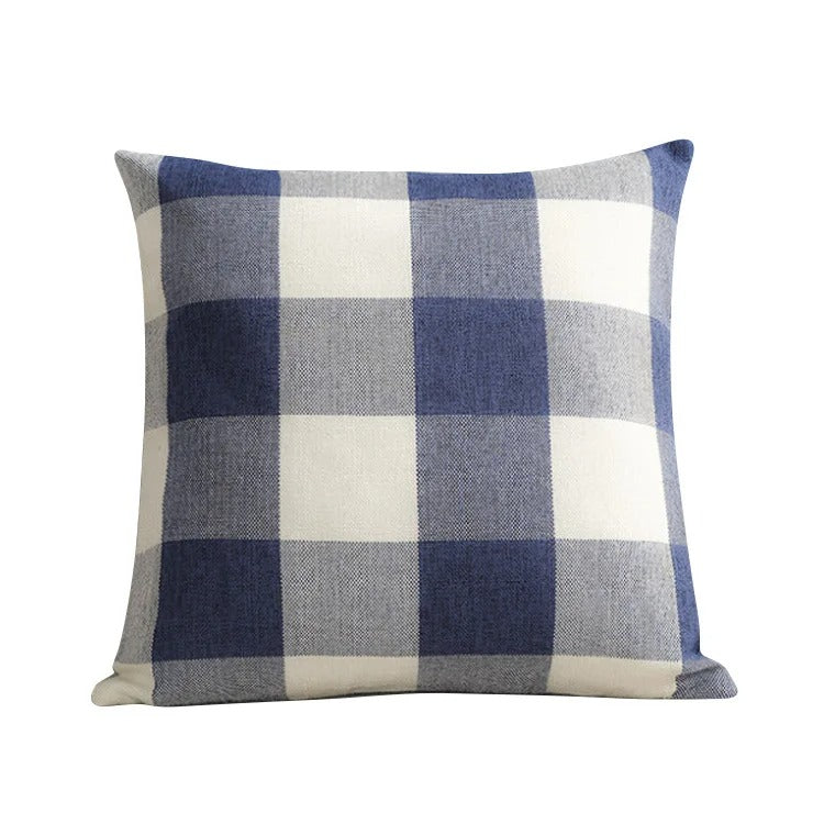 Gemütliche Kissenbedeckung im Landhausstil - Klassisches Herbstplaid aus Baumwoll-Polyester, 45x45 cm 9