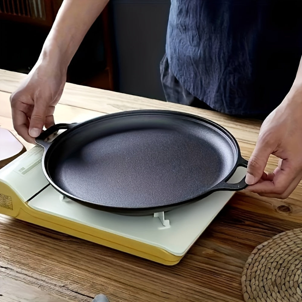 Gusseisen Grillpfanne mit Antihaftbeschichtung - Vielseitige Steakpfanne für Perfekte Ergebnisse 0