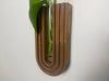 Handgefertigte Wandvase aus Holz - Kleine Vase für frische Pflanzen und Blumen 0
