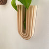 Handgefertigte Wandvase aus Holz - Kleine Vase für frische Pflanzen und Blumen 2