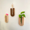 Handgefertigte Wandvase aus Holz - Kleine Vase für frische Pflanzen und Blumen 4